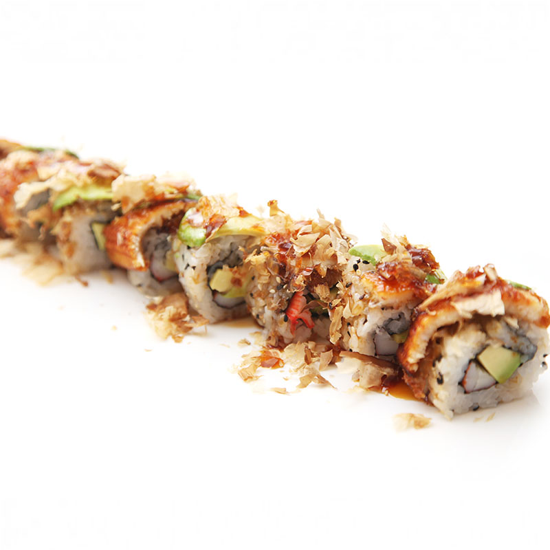 314L.Maki maison surimi, concombre, avocat, anguille, avocat, sésame) 8 pièces
