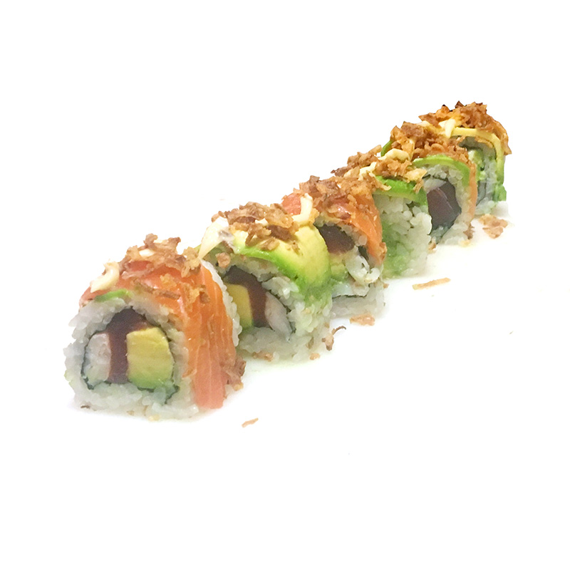 314M.Tokyo rolls saumon avocat cheese oignon frit 8 pièces